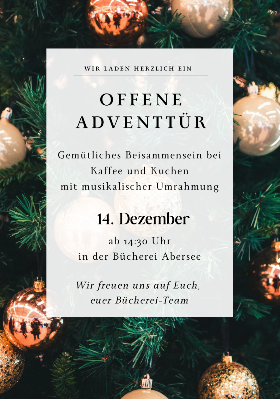 Offene Adventtür